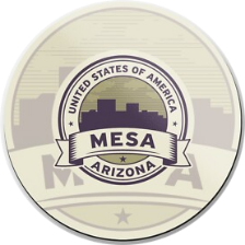 Official City of Mesa Arizona Seal - Permitted Commercial Construction